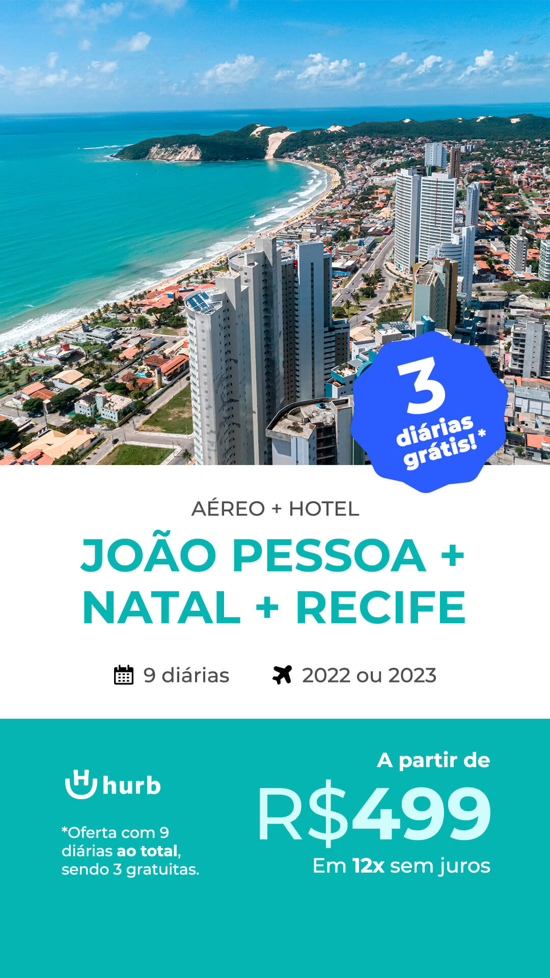 Pacote João Pessoa + Recife + Natal com Diárias Grátis por R$ 499 escolha  uma data entre 2022 e 2023 – Feito com ♥ em Belo Horizonte
