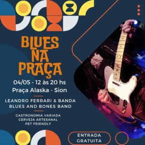 GRATUITO: Blues na Praça será no dia 4/5